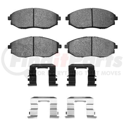 Dynamic Friction Company 1551-1031-01 5000 Advanced Pads - Ceramic and Hardware Kit