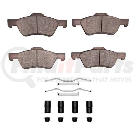 Dynamic Friction Company 1551-1047-22 5000 Advanced Pads - Ceramic and Hardware Kit