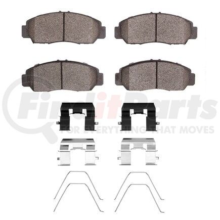Dynamic Friction Company 1551-1608-01 5000 Advanced Pads - Ceramic and Hardware Kit