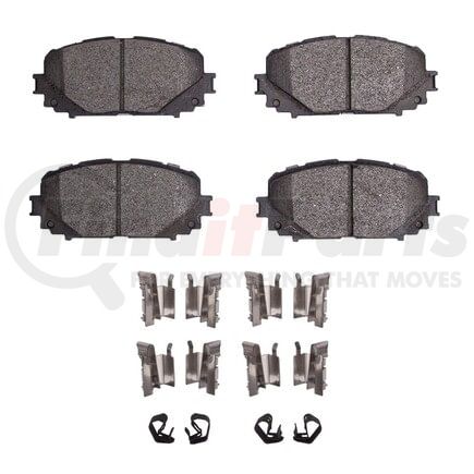 Dynamic Friction Company 1551-1628-01 5000 Advanced Pads - Ceramic and Hardware Kit