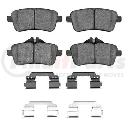 Dynamic Friction Company 1551-1630-01 5000 Advanced Pads - Low-Metallic and Hardware Kit