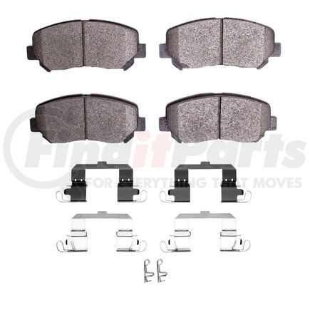 Dynamic Friction Company 1551-1640-02 5000 Advanced Pads - Ceramic and Hardware Kit