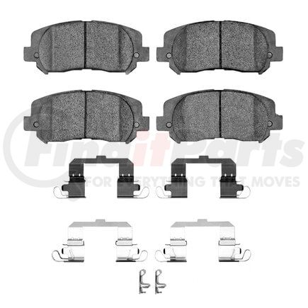 Dynamic Friction Company 1551-1640-12 5000 Advanced Pads - Ceramic and Hardware Kit