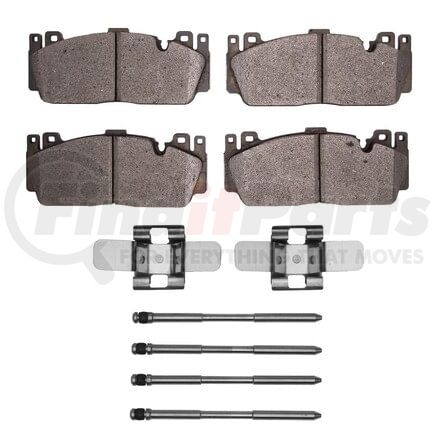 Dynamic Friction Company 1551-1648-11 5000 Advanced Pads - Low-Metallic and Hardware Kit