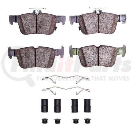 Dynamic Friction Company 1551-1665-11 DFC 5000 Advanced Brake Pads - Ceramic and Hardware Kit