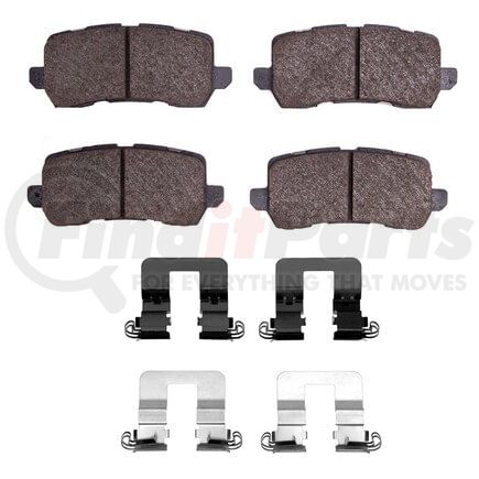 Dynamic Friction Company 1551-1698-01 5000 Advanced Pads - Ceramic and Hardware Kit