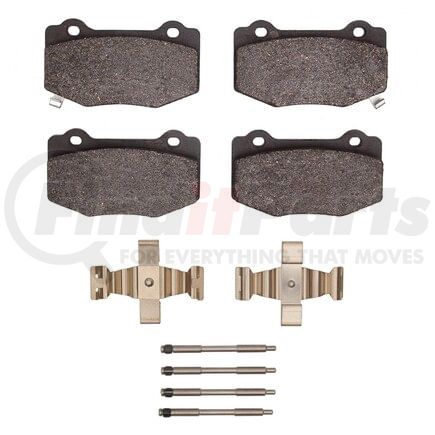 Dynamic Friction Company 1551-1718-01 5000 Advanced Pads - Ceramic and Hardware Kit