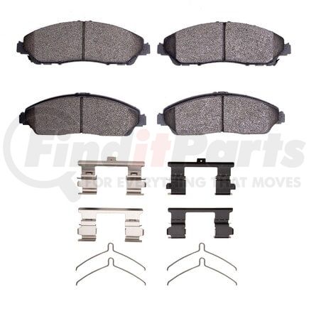Dynamic Friction Company 1551-1723-02 5000 Advanced Pads - Ceramic and Hardware Kit
