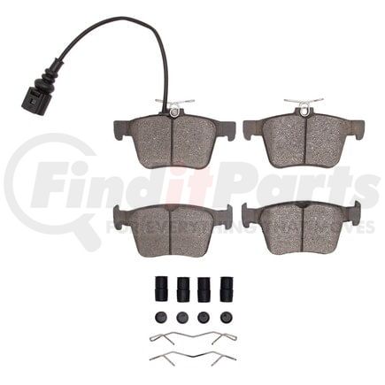 Dynamic Friction Company 1551-1761-01 5000 Advanced Pads - Ceramic and Hardware Kit
