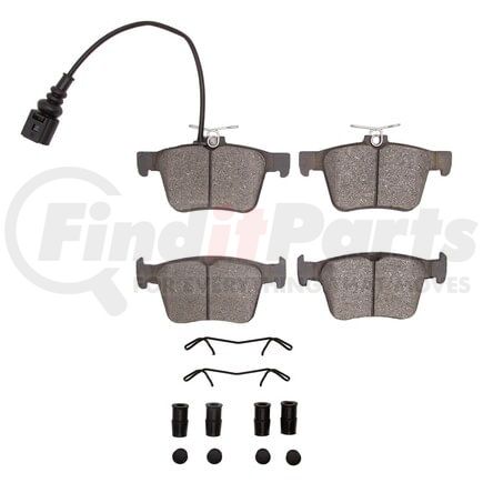 Dynamic Friction Company 1551-1761-02 5000 Advanced Pads - Ceramic and Hardware Kit