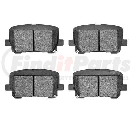 Dynamic Friction Company 1551-1766-00 5000 Advanced Brake Pads - Low Metallic