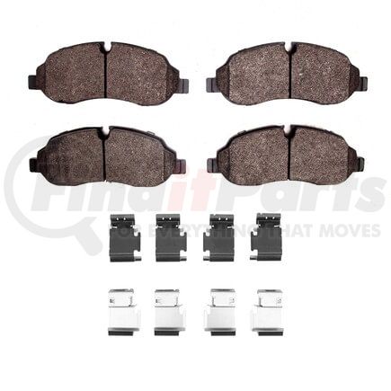 Dynamic Friction Company 1551-1774-01 5000 Advanced Pads - Semi-Metallic and Hardware Kit