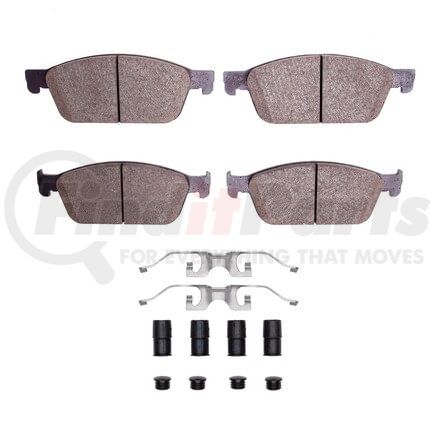 Dynamic Friction Company 1551-1771-01 5000 Advanced Pads - Ceramic and Hardware Kit