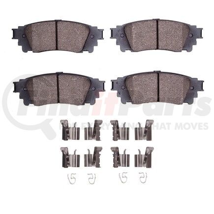 Dynamic Friction Company 1551-1805-01 5000 Advanced Pads - Ceramic and Hardware Kit