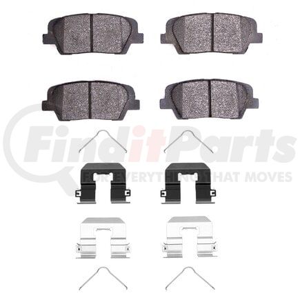 Dynamic Friction Company 1551-1816-01 5000 Advanced Pads - Ceramic and Hardware Kit