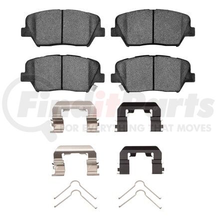Dynamic Friction Company 1551-1815-01 5000 Advanced Pads - Ceramic and Hardware Kit