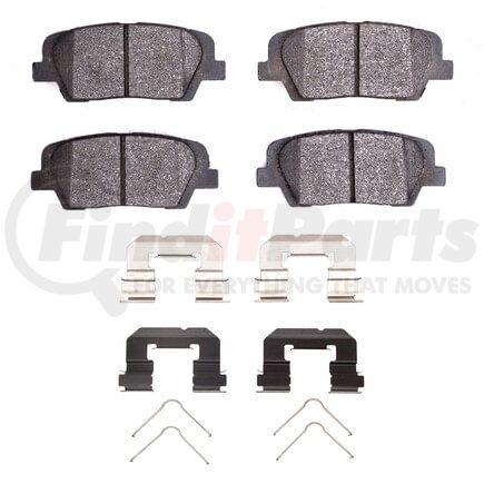 Dynamic Friction Company 1551-1816-05 5000 Advanced Pads - Ceramic and Hardware Kit
