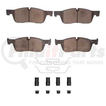 Dynamic Friction Company 1551-1838-01 5000 Advanced Pads - Ceramic and Hardware Kit