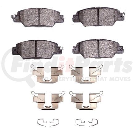 Dynamic Friction Company 1551-1846-01 5000 Advanced Pads - Ceramic and Hardware Kit