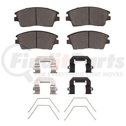 Dynamic Friction Company 1551-1847-01 5000 Advanced Pads - Ceramic and Hardware Kit