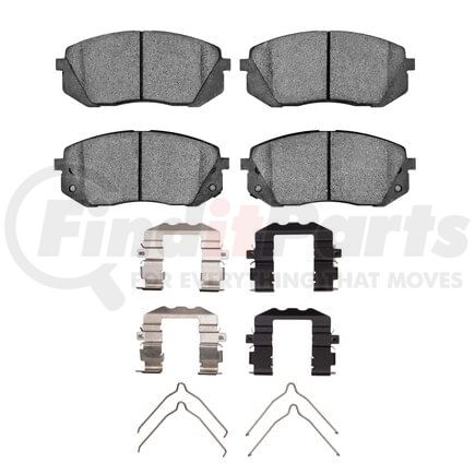 Dynamic Friction Company 1551-1855-02 5000 Advanced Pads - Ceramic and Hardware Kit
