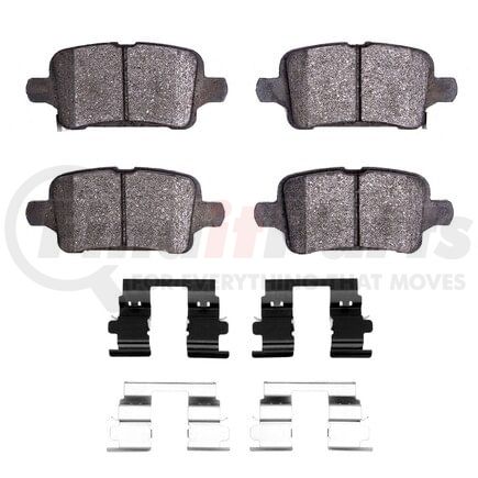 Dynamic Friction Company 1551-1857-01 5000 Advanced Pads - Ceramic and Hardware Kit