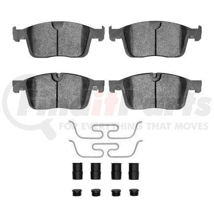 Dynamic Friction Company 1551-1866-01 5000 Advanced Pads - Low-Metallic and Hardware Kit