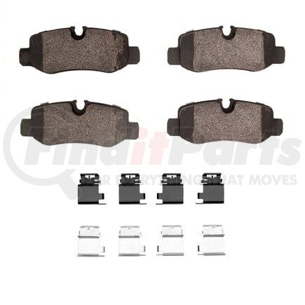 Dynamic Friction Company 1551-1893-01 5000 Advanced Pads - Low-Metallic and Hardware Kit