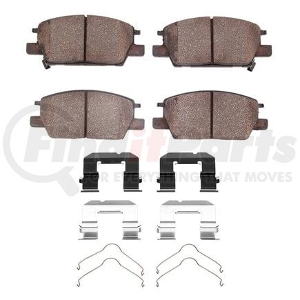 Dynamic Friction Company 1551-1913-01 5000 Advanced Pads - Ceramic and Hardware Kit