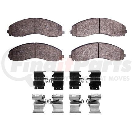 Dynamic Friction Company 1551-2018-01 5000 Advanced Pads - Semi-Metallic and Hardware Kit