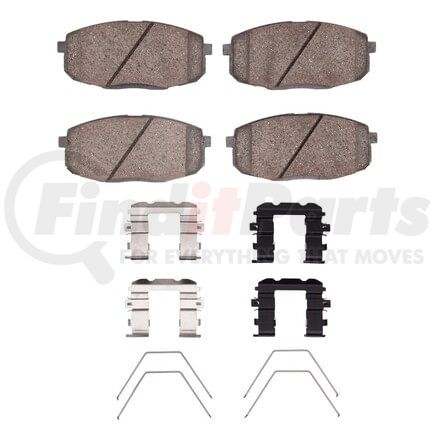 Dynamic Friction Company 1551-2035-01 5000 Advanced Pads - Ceramic and Hardware Kit