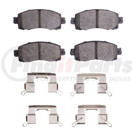 Dynamic Friction Company 1551-2045-01 5000 Advanced Pads - Ceramic and Hardware Kit