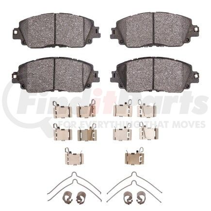 Dynamic Friction Company 1551-2076-01 5000 Advanced Pads - Ceramic and Hardware Kit
