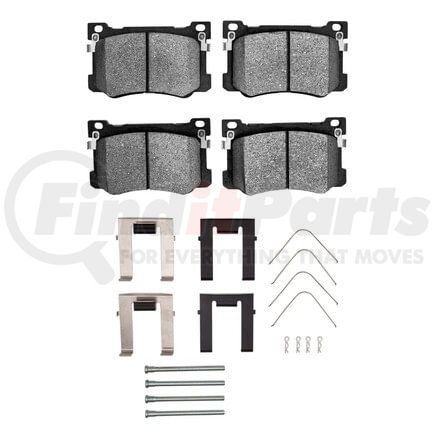 Dynamic Friction Company 1551-2101-01 5000 Advanced Pads - Ceramic and Hardware Kit