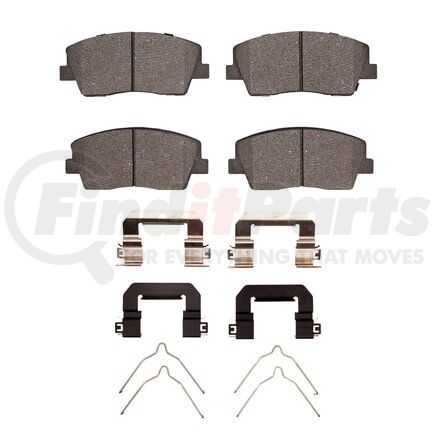 Dynamic Friction Company 1551-2117-01 5000 Advanced Pads - Ceramic and Hardware Kit
