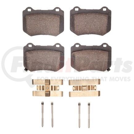 Dynamic Friction Company 1551-2118-01 5000 Advanced Pads - Ceramic and Hardware Kit