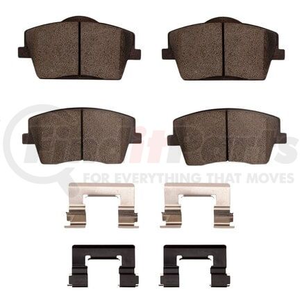 Dynamic Friction Company 1551-2137-01 5000 Advanced Pads - Ceramic and Hardware Kit