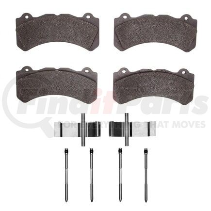 Dynamic Friction Company 1551-2143-01 5000 Advanced Pads - Ceramic and Hardware Kit