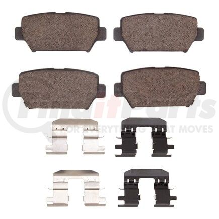 Dynamic Friction Company 1551-2156-01 5000 Advanced Pads - Ceramic and Hardware Kit