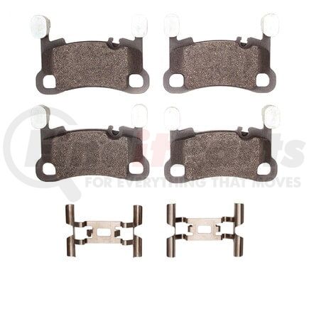 Dynamic Friction Company 1551-2166-01 DFC 5000 Advanced Brake Pads - Low Metallic and Hardware Kit