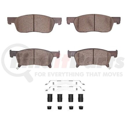 Dynamic Friction Company 1551-2170-01 5000 Advanced Pads - Ceramic and Hardware Kit