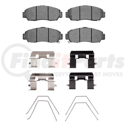 Dynamic Friction Company 1551-2175-11 5000 Advanced Brake Pads - Semi Metallic and Hardware Kit