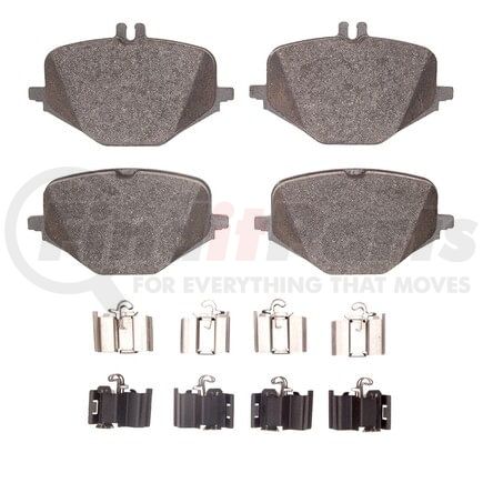 Dynamic Friction Company 1551-2239-01 DFC 5000 Advanced Brake Pads - Low Metallic and Hardware Kit