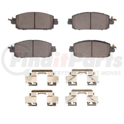 Dynamic Friction Company 1551-2310-01 5000 Advanced Brake Pads - Ceramic and Hardware Kit