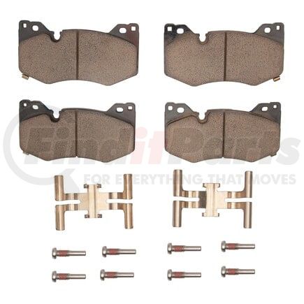 Dynamic Friction Company 1551-2312-01 5000 Advanced Brake Pads - Ceramic and Hardware Kit