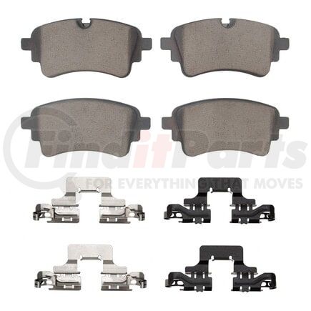 Dynamic Friction Company 1551-2364-02 5000 Advanced Brake Pads - Ceramic and Hardware Kit