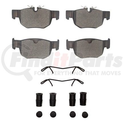 Dynamic Friction Company 1551-2367-01 5000 Advanced Brake Pads - Low Metallic and Hardware Kit