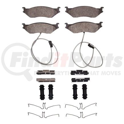 Dynamic Friction Company 1551-1066-11 5000 Advanced Pads - Ceramic and Hardware Kit