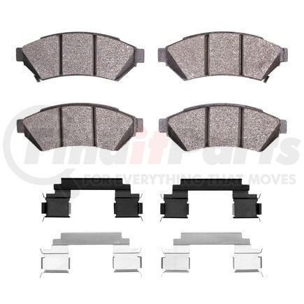 Dynamic Friction Company 1551-1075-01 5000 Advanced Pads - Ceramic and Hardware Kit
