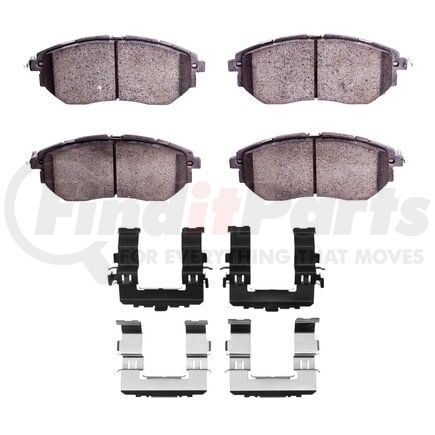 Dynamic Friction Company 1551-1078-02 5000 Advanced Pads - Ceramic and Hardware Kit